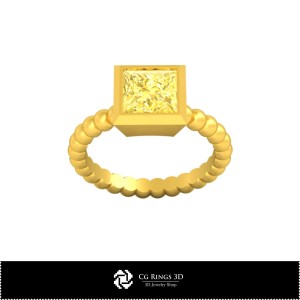 Anneau sphérique 3D CAO maison, Joaillerie 3D CAO, Bagues 3D CAO, Bagues en diamant 3D