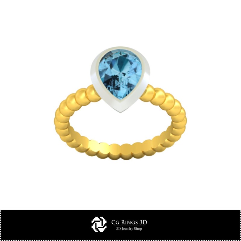 3D-CAD Kugelring Zuhause, Schmuck 3D-CAD, Ringe 3D-CAD, Diamantringe 3D