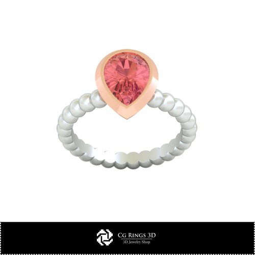 Bague sphérique 3D CAD pour la maison, Bijoux 3D CAD, Bagues 3D CAD, Bagues en diamant 3D