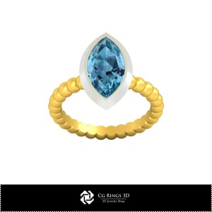 Bague sphérique 3D CAO pour la maison, Bijoux 3D CAO, Bagues 3D CAO, Bagues en diamant 3D