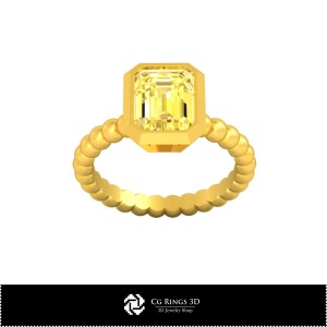 Bague sphère 3D CAO pour la maison, Bijoux 3D CAO, Bagues 3D CAO, Bagues en diamant 3D