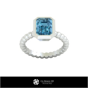 Bague sphère 3D CAO pour la maison, Bijoux 3D CAO, Bagues 3D CAO, Bagues en diamant 3D 2