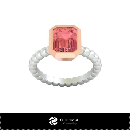 Bague sphérique 3D CAO Maison, Bijoux 3D CAO, Bagues 3D CAO, Bagues en diamant 3D