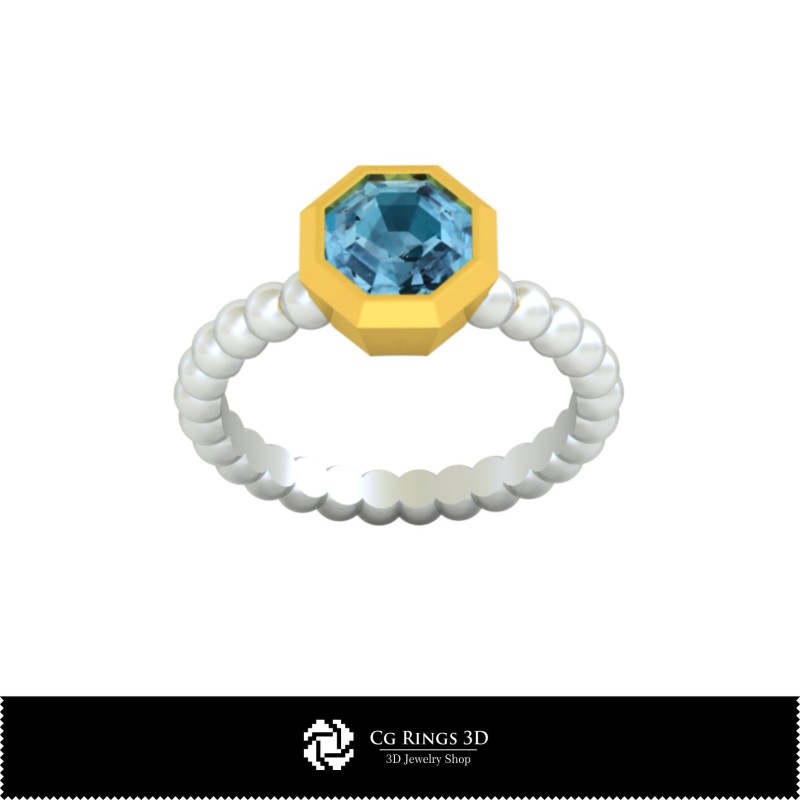 Anello con sfera 3D CAD per la casa, Gioielli 3D CAD, Anelli 3D CAD, Anelli con diamante 3D