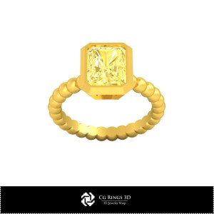 Inel 3D CAD cu minge, Bijuterii 3D CAD, Inele 3D CAD, Inele cu diamante 3D