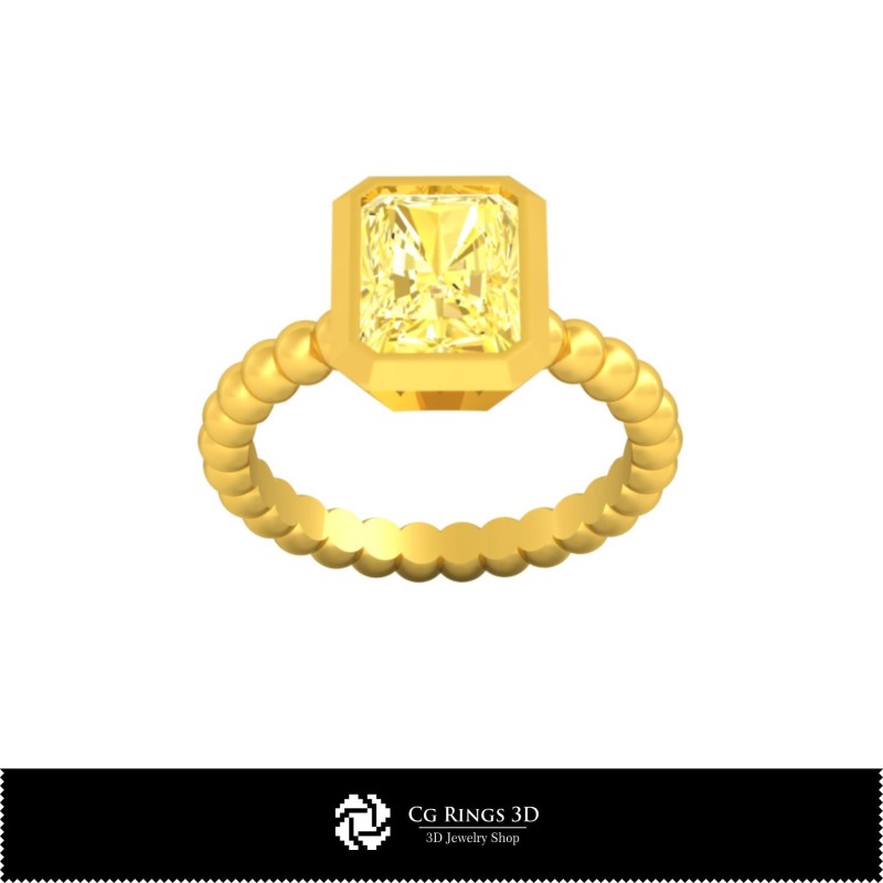 Inel 3D CAD cu minge, Bijuterii 3D CAD, Inele 3D CAD, Inele cu diamante 3D