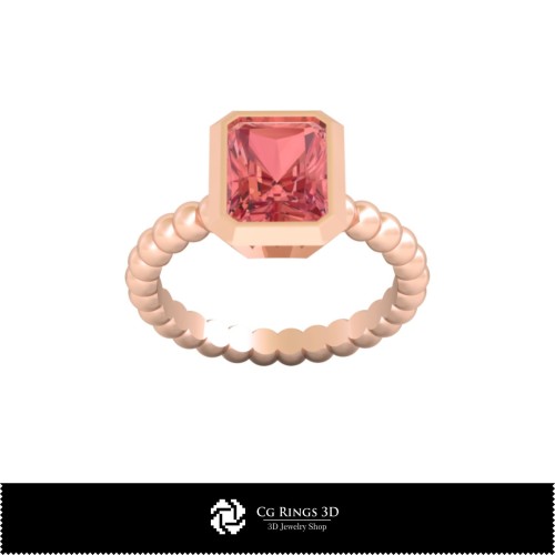 Anneau sphérique 3D CAO pour la maison, Joaillerie CAO 3D, Bagues CAO 3D, Bagues en diamant 3D