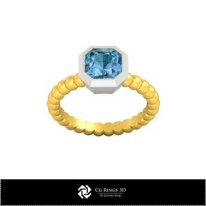 Anello sfera 3D CAD Casa, Gioielleria 3D CAD, Anelli 3D CAD, Anelli con diamante 3D