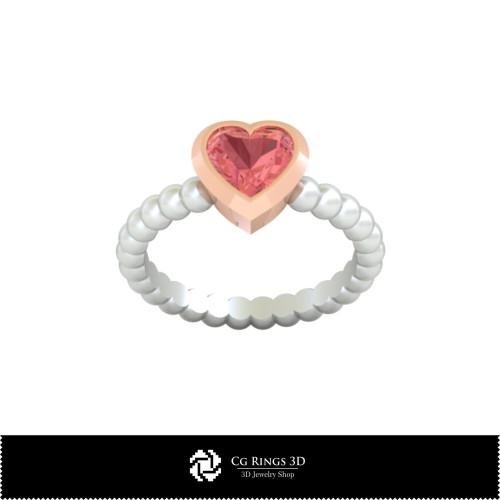Bague à sphère 3D CAO pour la maison, Bijoux 3D CAO, Bagues 3D CAO, Bagues en diamant 3D