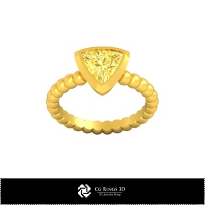 3D CAD 球形戒指家居, 珠宝 3D CAD, 戒指 3D CAD, 钻石戒指 3D