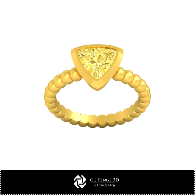 Bague sphérique 3D CAO Maison, Bijoux 3D CAO, Bagues 3D CAO, Bagues en diamant 3D