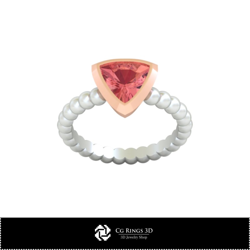 3D-CAD-Ballring Zuhause, Schmuck 3D-CAD, Ringe 3D-CAD, Diamantringe 3D