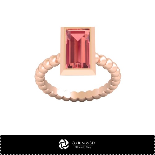 Anillo con bola CAD 3D para el hogar, Joyería CAD 3D, Anillos CAD 3D, Anillos de diamantes CAD 3D