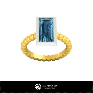 Anello a sfera 3D CAD Casa, Gioielli 3D CAD, Anelli 3D CAD, Anelli con diamante 3D