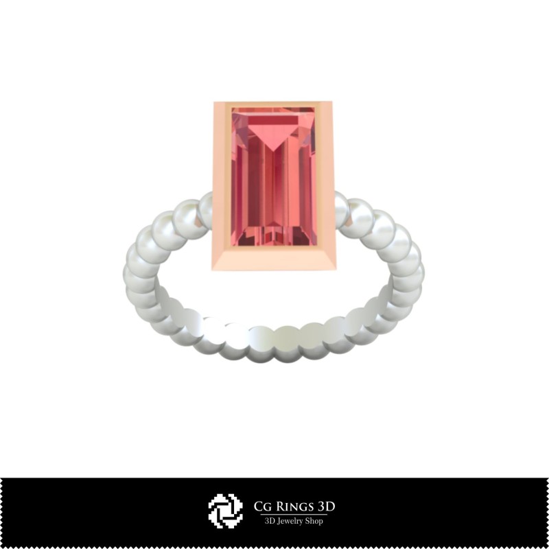 3D-CAD-Ballring Zuhause, Schmuck 3D-CAD, Ringe 3D-CAD, Diamantringe 3D