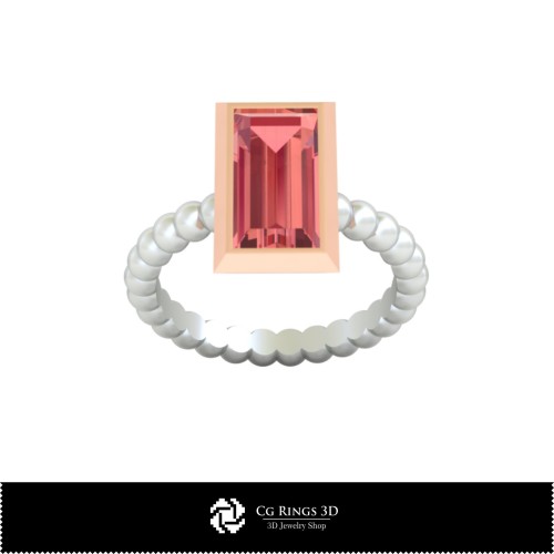 Anillo 3D CAD Bola para el Hogar, Joyería 3D CAD, Anillos 3D CAD, Anillos de Diamante 3D