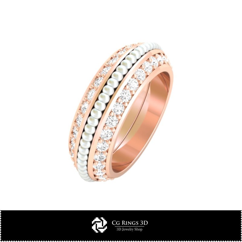 Anello CAD 3D con diamante Home, Gioielli CAD 3D, Anelli CAD 3D, Fedi nuziali 3D, Anelli con diamanti 3D