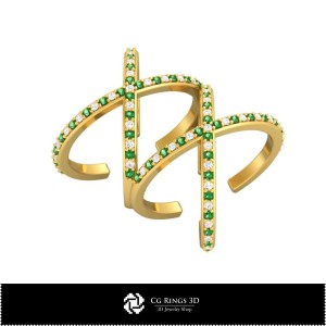 Inel 3D cu diamante Home, Bijuterii 3D CAD, Inele 3D CAD, Inele cu diamante 3D, Inele crossover 3D