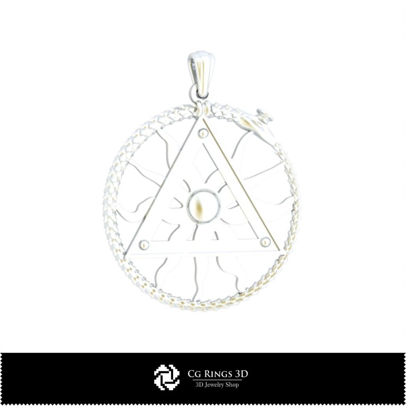 3D-Anhänger mit freimaurerischer Schlangen-Motiv für Zuhause, Schmuck 3D-CAD, Anhänger 3D-CAD, 3D-religiöse Anhänger