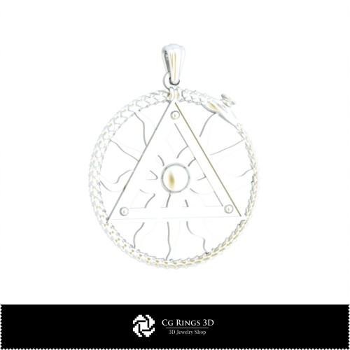 Pendentif 3D avec serpent maçonique pour maison, Bijoux 3D DAO, Pendentifs 3D DAO, Pendentifs religieux 3D