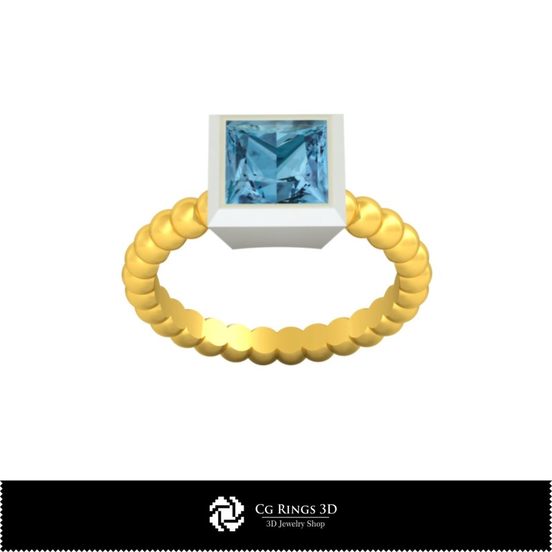 Collection 3D CAO d'anneaux à billes Maison, CAO 3D pour bijoux, Collections de bijoux 3D CAO