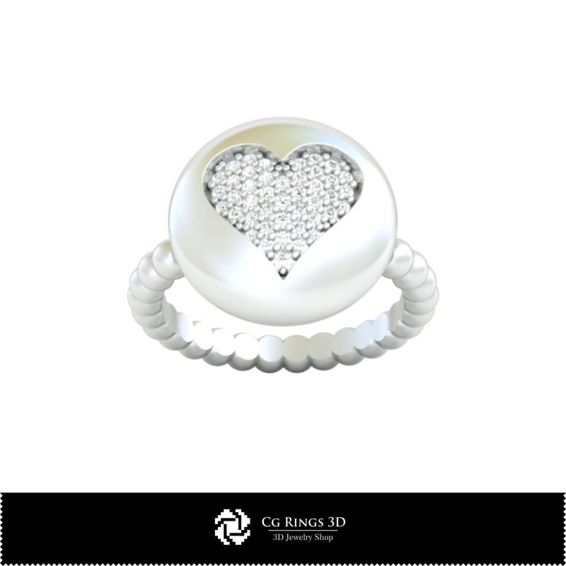 3D-CAD-Ring mit Spielkarten Home, Schmuck 3D-CAD, Ringe 3D-CAD, Diamantringe 3D, Mode­ringe 3D