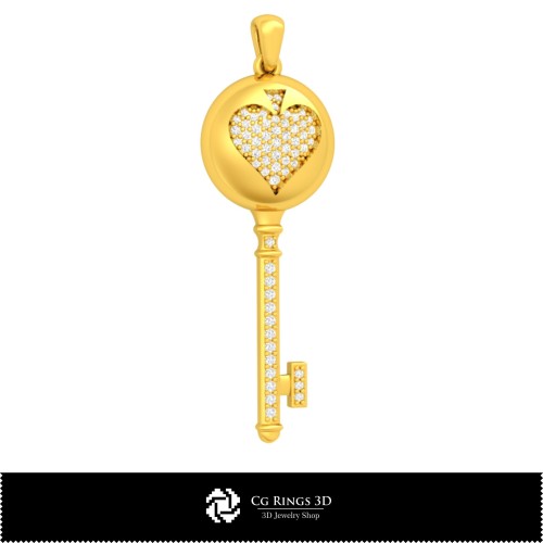 Ciondolo portachiavi 3D CAD con carte da gioco, Gioielli 3D CAD, Ciondoli 3D CAD, Ciondoli con diamante 3D
