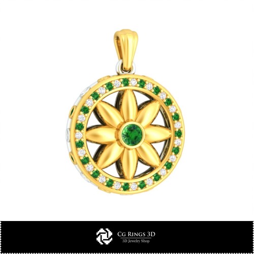 3D-Anhänger mit Diamanten Home, Schmuck 3D-CAD, Anhänger 3D-CAD, 3D-Diamantanhänger