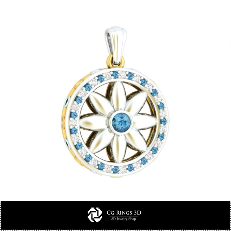 3D-Anhänger mit Diamanten Home, Schmuck 3D-CAD, Anhänger 3D-CAD, 3D-Diamantanhänger