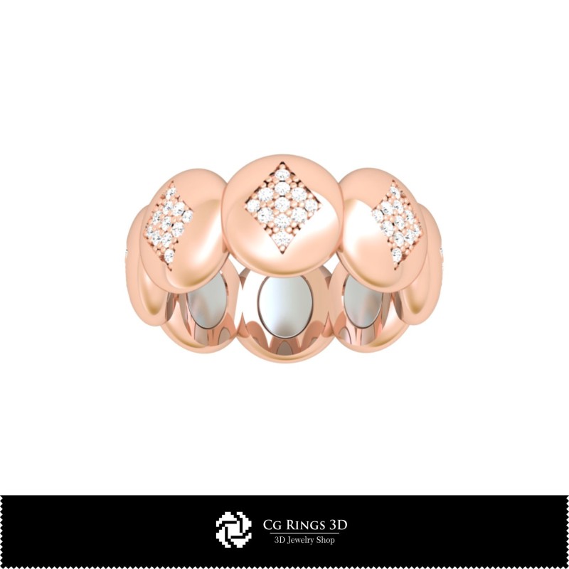 Anillo CAD 3D con cartas de juego para el hogar, Joyería CAD 3D, Anillos CAD 3D, Aros de boda 3D, Aros de eternidad 3D, Anillos