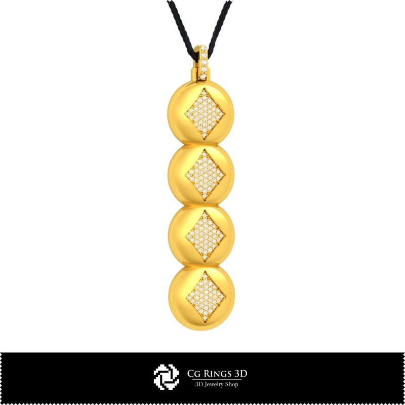 Colgante CAD 3D con naipes para el hogar, Joyería CAD 3D, Colgantes CAD 3D, Colgantes con diamantes CAD 3D, Colgantes con