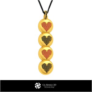 3D-CAD-Anhänger mit Spielkarten Home, Schmuck 3D-CAD, Anhänger 3D-CAD, 3D-Diamantanhänger, 3D-Kugelanhänger 2
