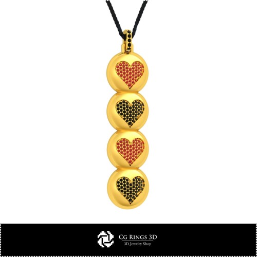 Pendentif 3D CAO avec cartes à jouer, Bijoux 3D CAO, Pendentifs 3D CAO, Pendentifs diamants 3D, Pendentifs sphériques 3D