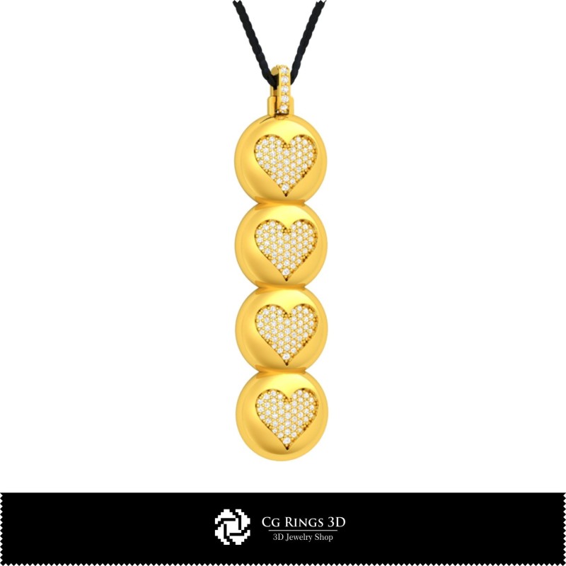 3D-CAD-Anhänger mit Spielkarten Home, Schmuck 3D-CAD, Anhänger 3D-CAD, 3D-Diamantanhänger, 3D-Kugelanhänger