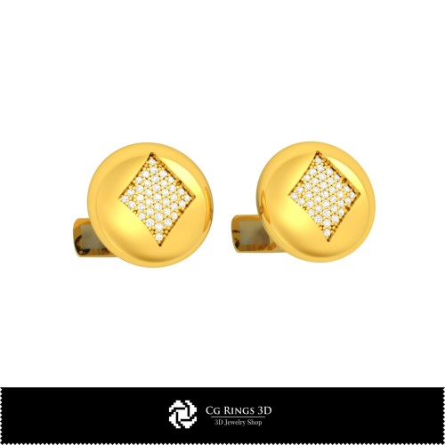 Butoni 3D CAD cu cărți de joc pentru casă, bijuterii 3D CAD, butoni 3D CAD, butoni cu închidere la spate model balenă 3D