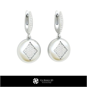 Boucles d'oreilles CAO 3D avec cartes à jouer pour la maison, Bijoux CAO 3D, Boucles d'oreilles CAO 3D, Boucles d'oreilles 2