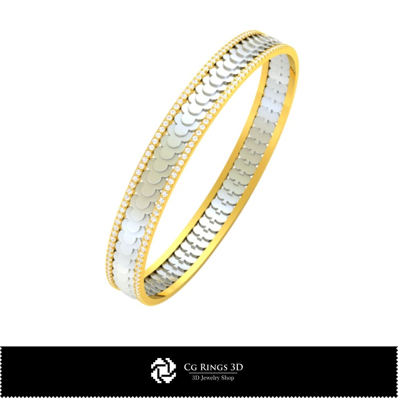 Bracciale 3D CAD con Carte da Gioco, Gioielleria 3D CAD, Bracciali 3D CAD, Bracciali con Diamanti 3D, Bracciali 3D, Bracciale a