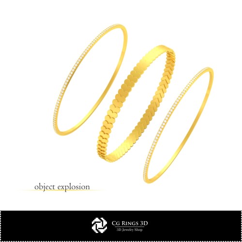 Brățară CAD 3D cu cărți de joc pentru casă, Bijuterii CAD 3D, Brățări CAD 3D, Brățări cu diamante 3D, Brățări 3D, Brățară tip