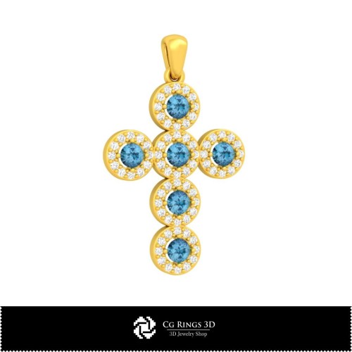 Schmuck-Kreuz 3D-CAD Schmuck 3D-CAD, Anhänger 3D-CAD, 3D-religiöse Anhänger