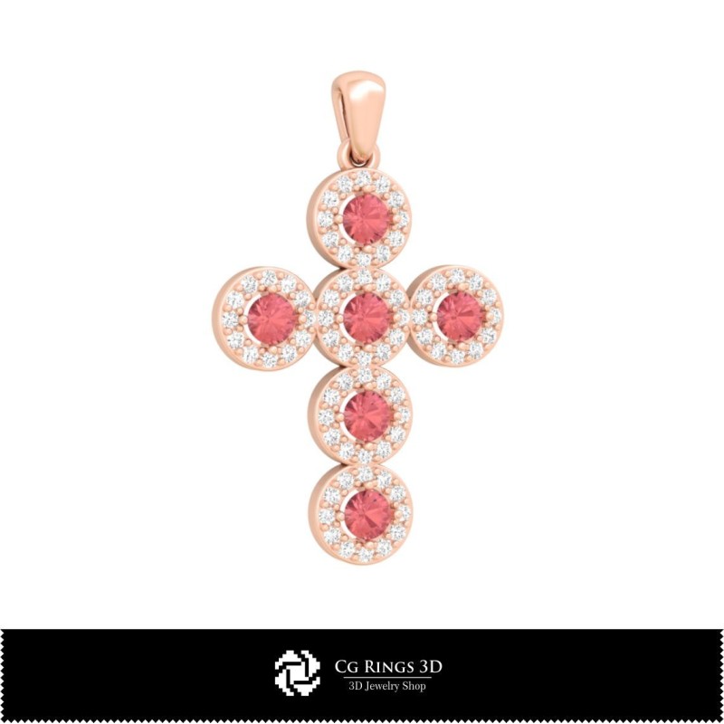 Bijuterii-Cruce CAD 3D Bijuterii CAD 3D, Medalii CAD 3D, Medalioane religioase CAD 3D