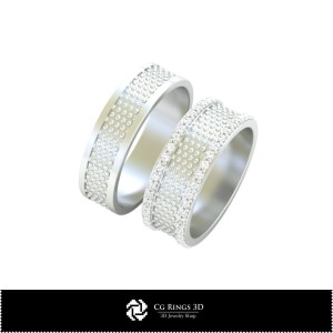 3D-CAD-Verlobungs- und Eheringe, Schmuck-3D-CAD, Ringe-3D-CAD, Trauringe-3D 2