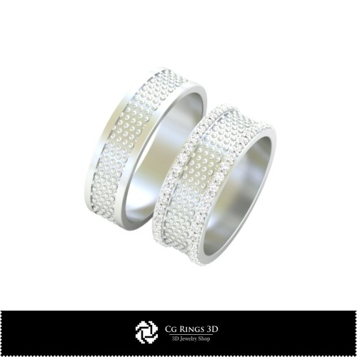 3D CAD 结婚戒指 首页，珠宝 3D CAD，戒指 3D CAD，结婚戒指 3D