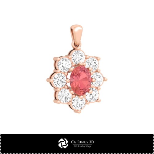 Bijuterii-Pandantiv CAD 3D Bijuterii CAD 3D, Pandantive CAD 3D, Pandantive cu diamant CAD 3D, Pandantive florale CAD 3D