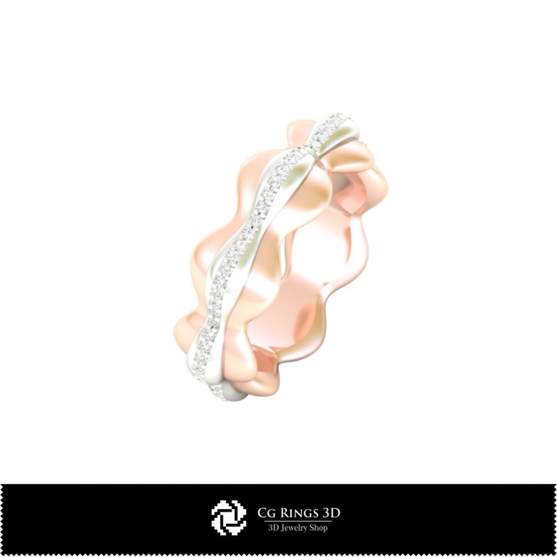 3D Eternity-Bandring Zuhause, Schmuck 3D-CAD, Ringe 3D-CAD, Eheringe 3D, Eternity-Bänder 3D