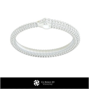 Pulsera Serpiente CAD 3D Hogar, Joyería CAD 3D, Pulseras CAD 3D, Joyería Vintage CAD 3D, Pulseras 3D, Brazalete 3D, Arte Nuevo 2