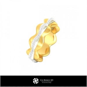 3D Eternity-Bandring Zuhause, Schmuck 3D-CAD, Ringe 3D-CAD, Eheringe 3D, Eternity-Bänder 3D