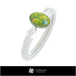 3D CAD Snake Bracelet with Opal Home, Jewelry 3D CAD, Bracelets 3D CAD , Vintage Jewelry 3D CAD , 3D Bracelets, 3D Bangle , 3D 2