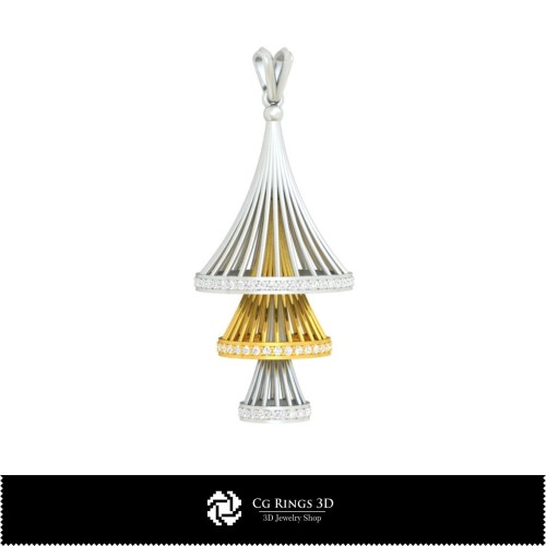 Colgante 3D - Joyería 3D CAD para el hogar, Joyería 3D CAD, Colgantes 3D CAD, Colgantes de diamantes 3D