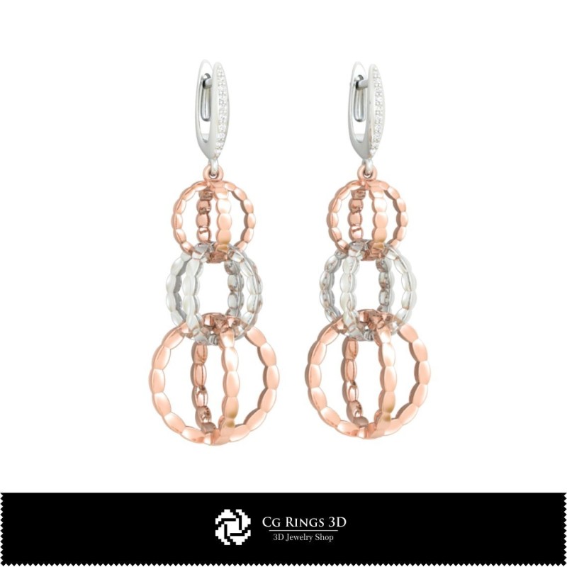 3D-CAD-Ohrringe Home, Schmuck 3D-CAD, Ohrringe 3D-CAD, 3D-Hängeohrringe