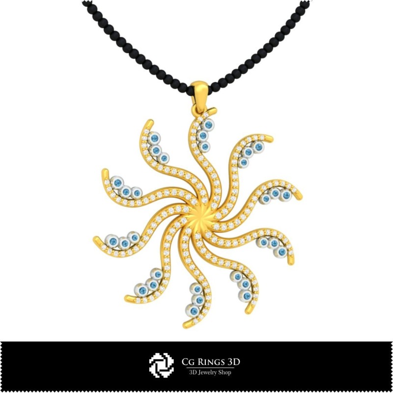 Gioielli-Pendente CAD 3D CAD Gioielli 3D, Pendenti CAD 3D, Pendenti con Diamante CAD 3D, Pendenti Floreali CAD 3D